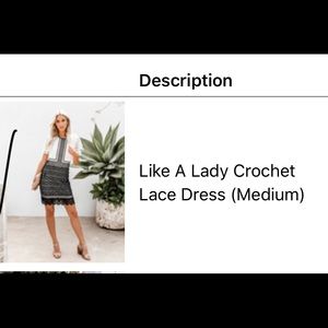 Vici Like a lady crochet dress